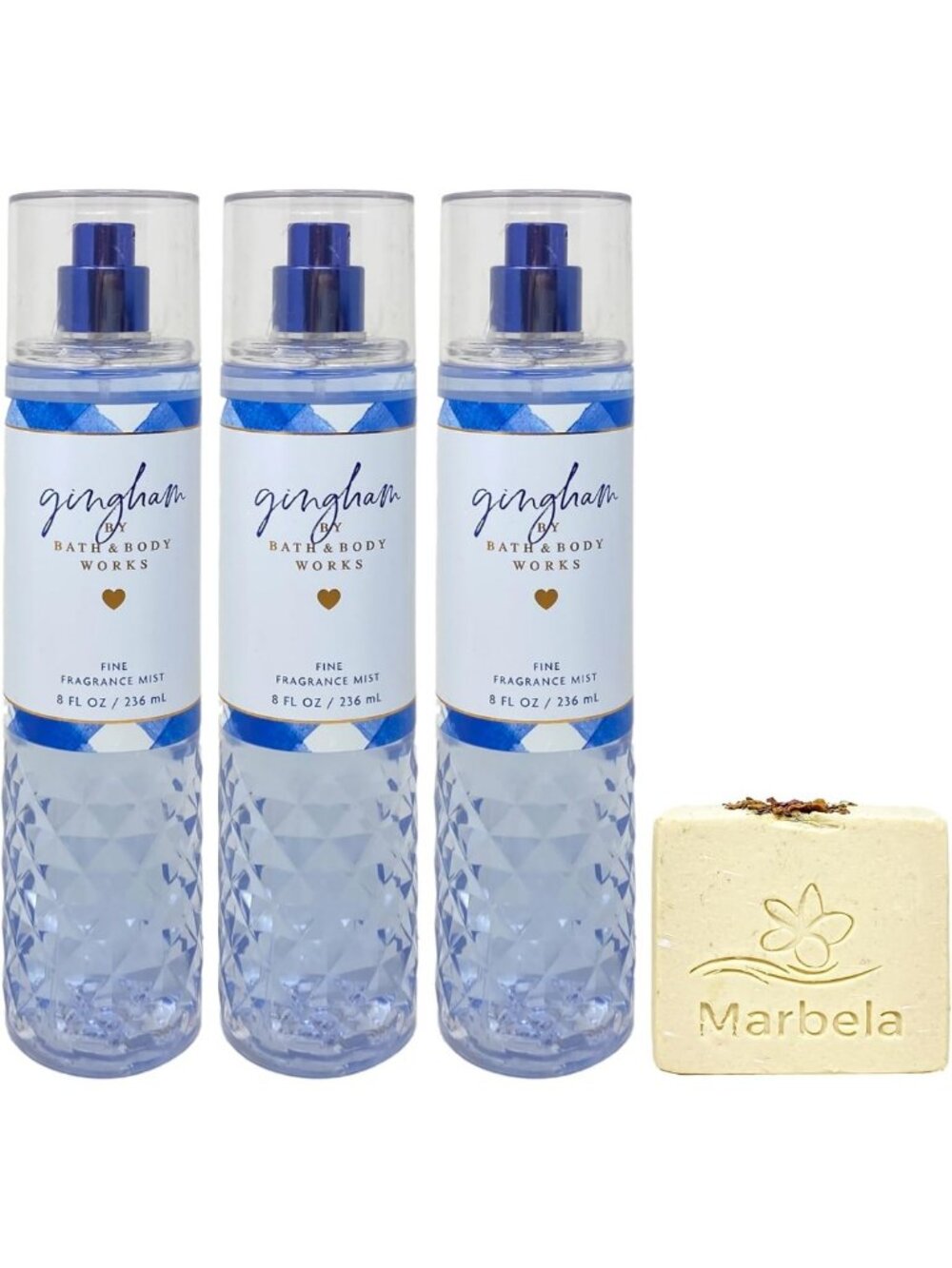 3 Fine Fragrance Mists & Creamy Rose Bar Soap - Fresh Floral Scent Set